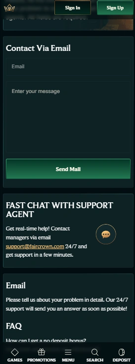 fair crown casino support